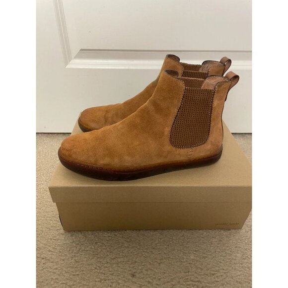 Gentle Souls Suede Chelsea Boots Cognac Brown Size 10 main image 4